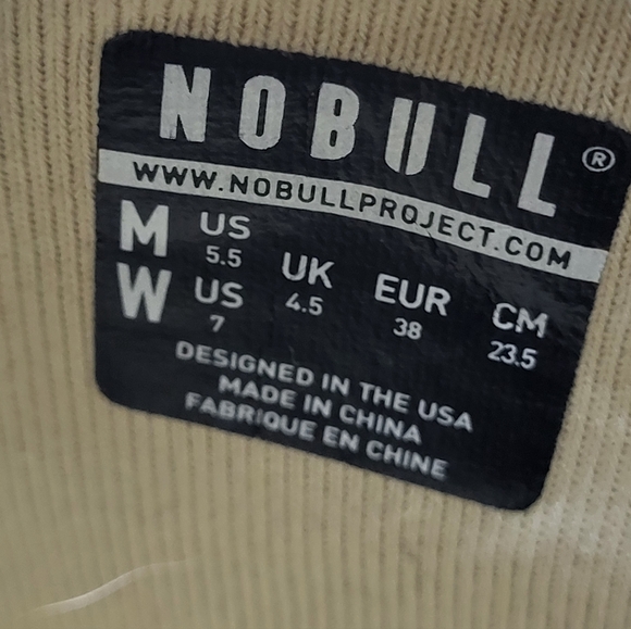 Nobull Canvas Mid Top Trainers Desert Womens Sz 7 Mens Sz 5.5 Sneakers Lace Up - Picture 9 of 9